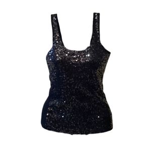 Express Size Small Sequin Tank Top